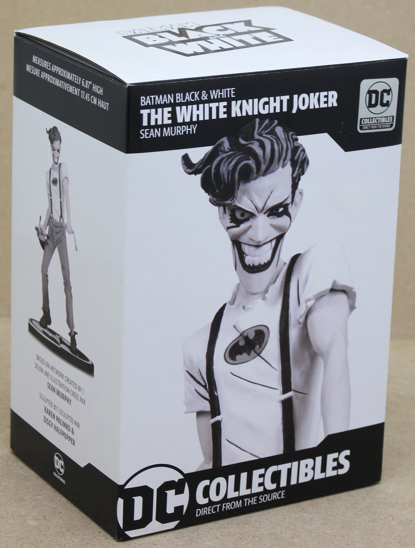 Joker Statue Black and White The White Knight