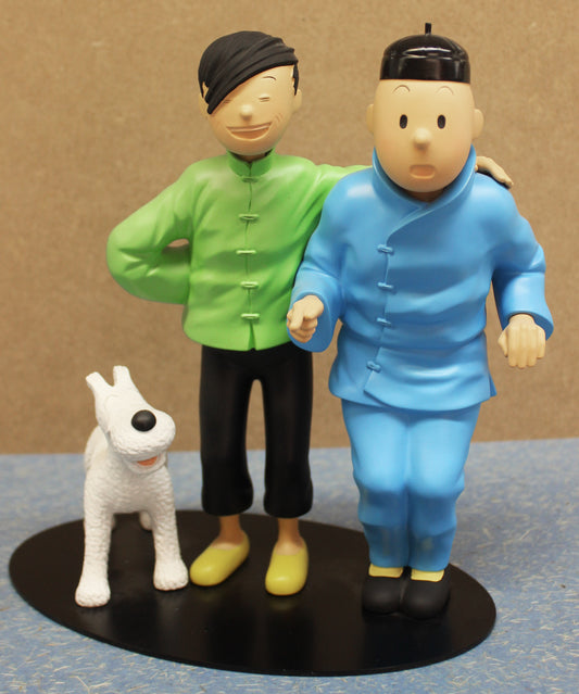 Tim und Struppi Statue Freundschaft (Tim & Chang)