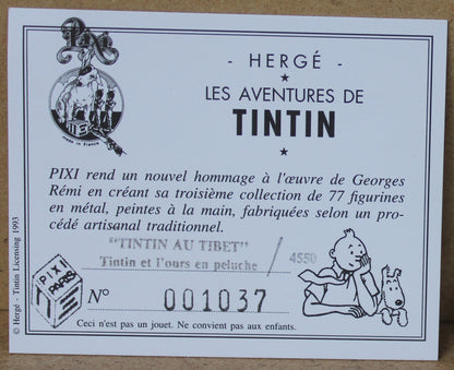 Tintin au Tibet, Tintin et l'ours en peluche