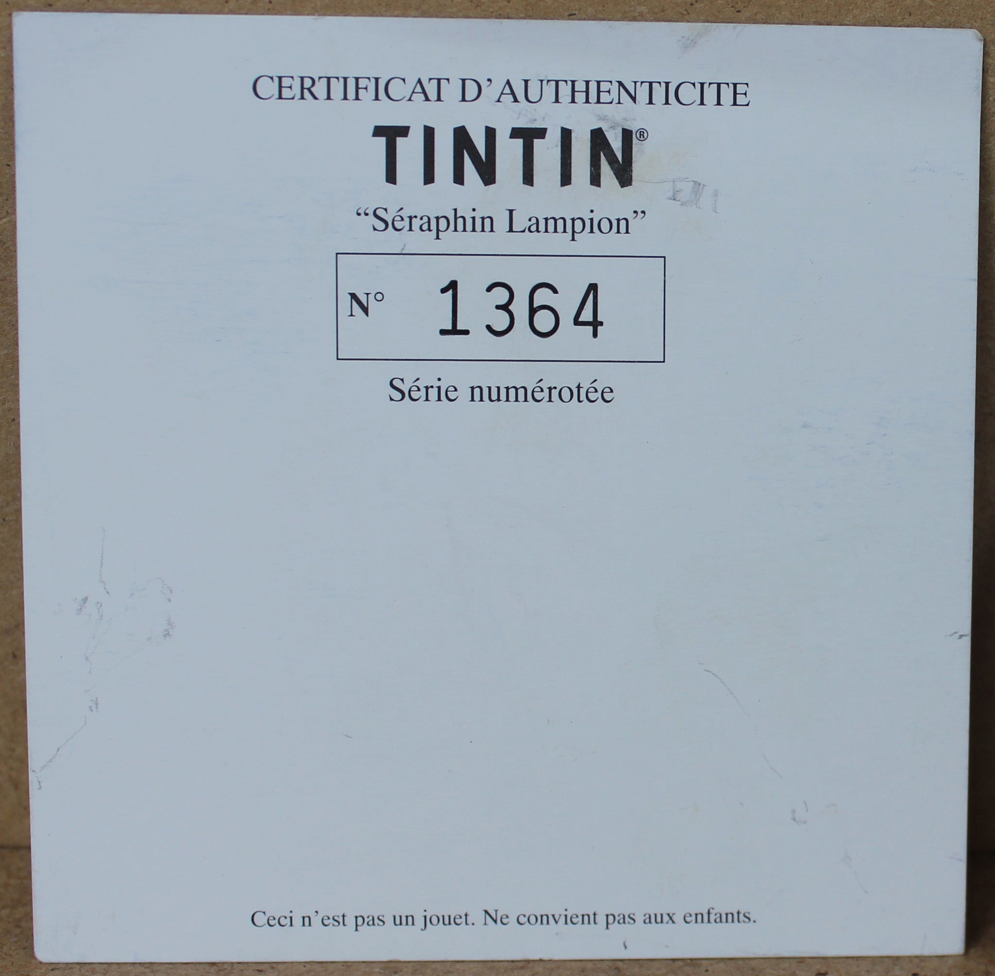 Tintin - Figurine Moulinsart 46922 - Séraphin Lampion - - Catawiki Tintin - Figurine Moulinsart 46922 - Séraphin Lampion - - Catawiki