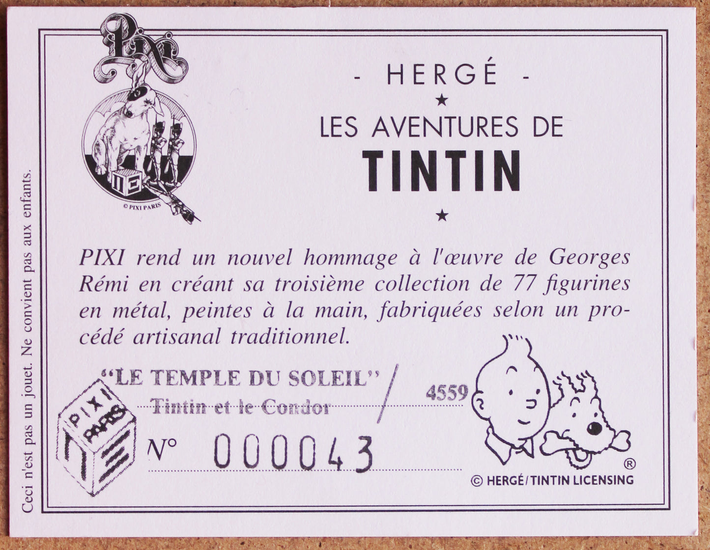 Le Temple Du Soleil, Tintin et le Condor