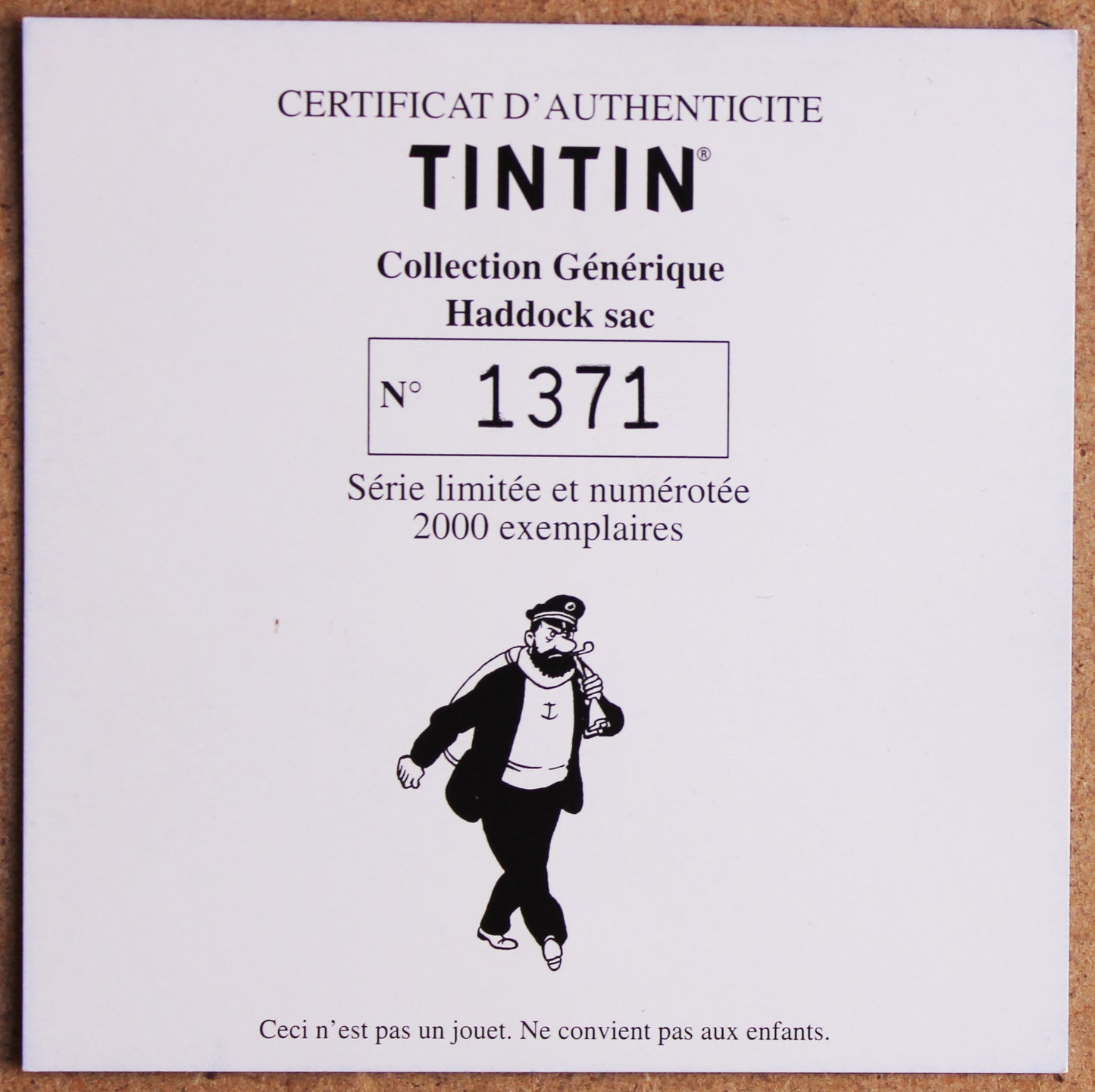 Tintin - Statuette Moulinsart Haddock sac