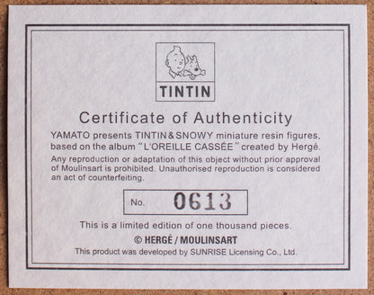 Tintin - Statuette Moulinsart/Yamato Tintin fauteuil