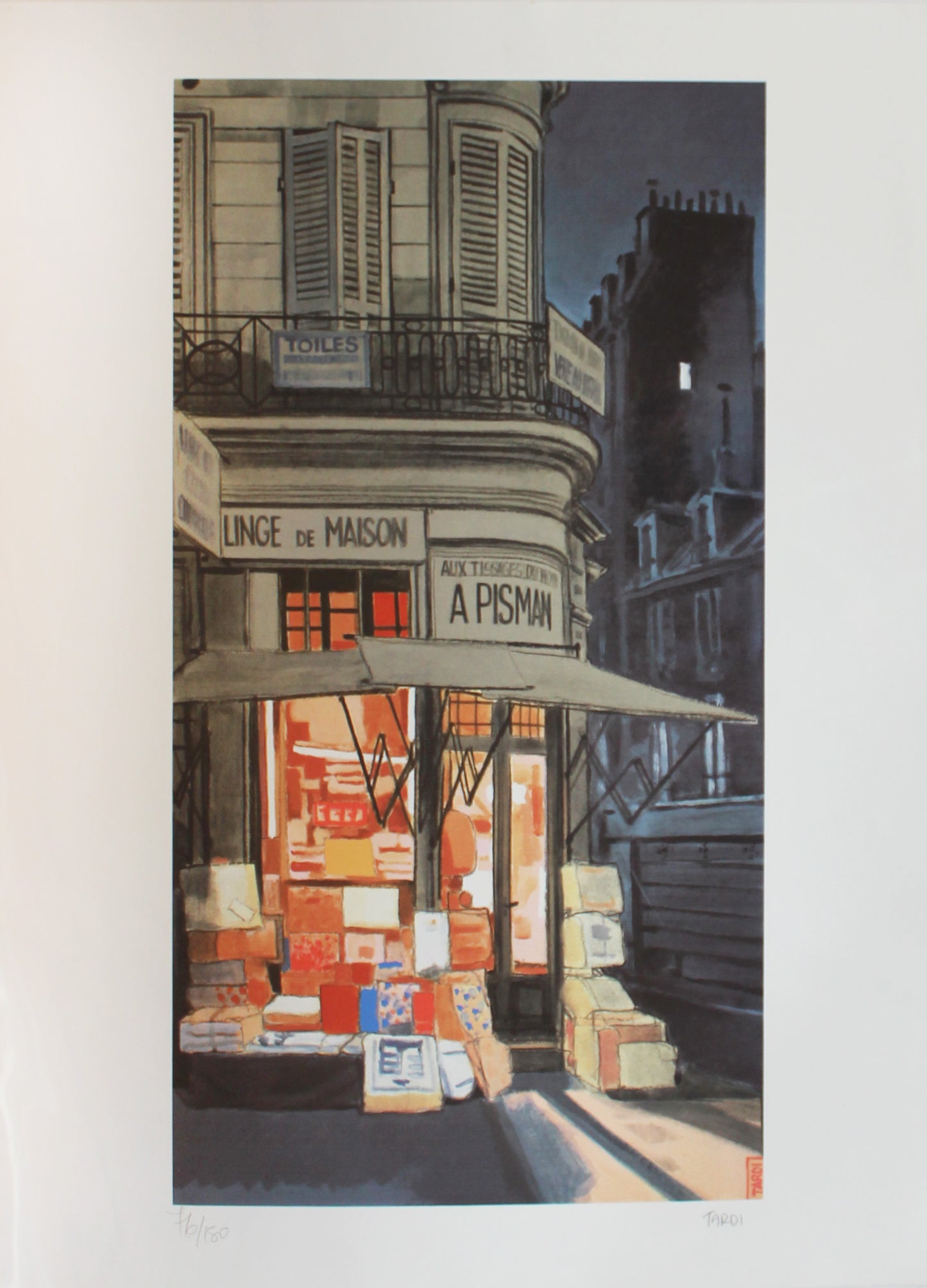 Linge de Maison - Siebdruck von Jacques Tardi