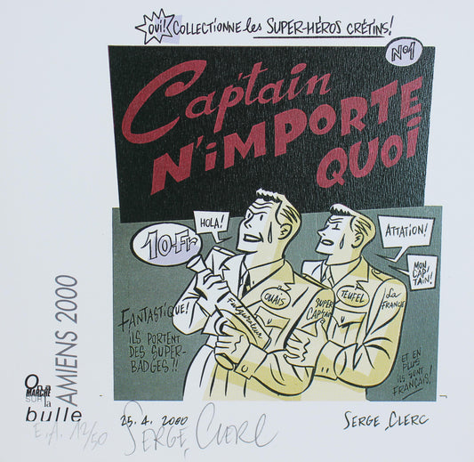 Cap'tain n'importe quoi - Ex-Libris von Serge Clerc