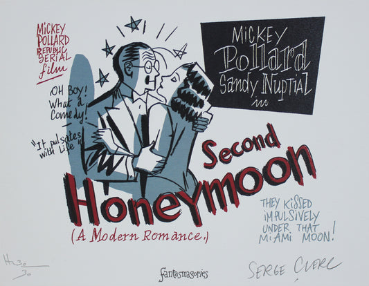 Mickey Pollard in Second Honeymoon - Ex-Libris von Serge Clerc