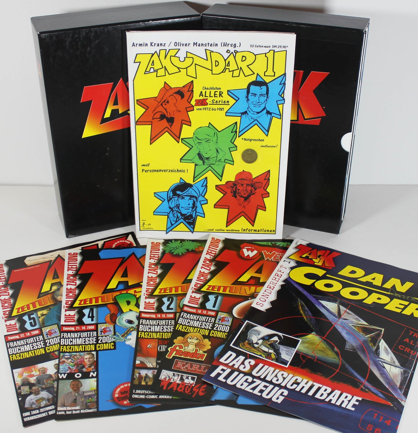 ZACK Hefte 1-199 in 16 Schubern + Zakundär + Extras
