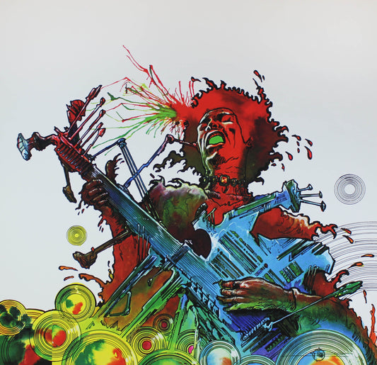 Druillet: Jimi Hendrix - Pigmentdruck