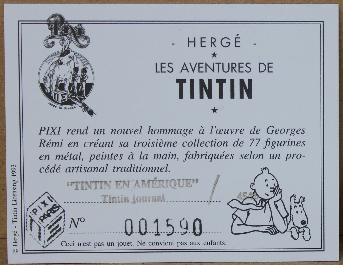 Tintin en Amerique, Tintin Journal