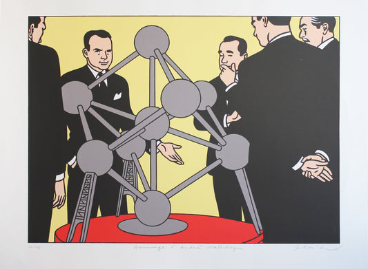 Atomium - Hommage à André Waterkeyn - Siebdruck von Floc'h