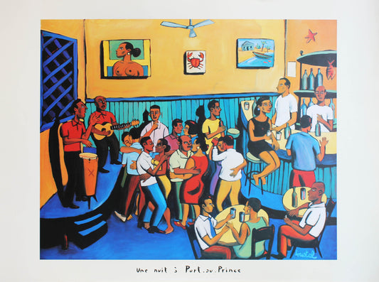 Une nuit à Port au Prince - Offsetdruck von Jacques Loustal