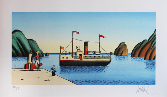 Retour à Nuku-Hiva - Siebdruck von Jacques Loustal