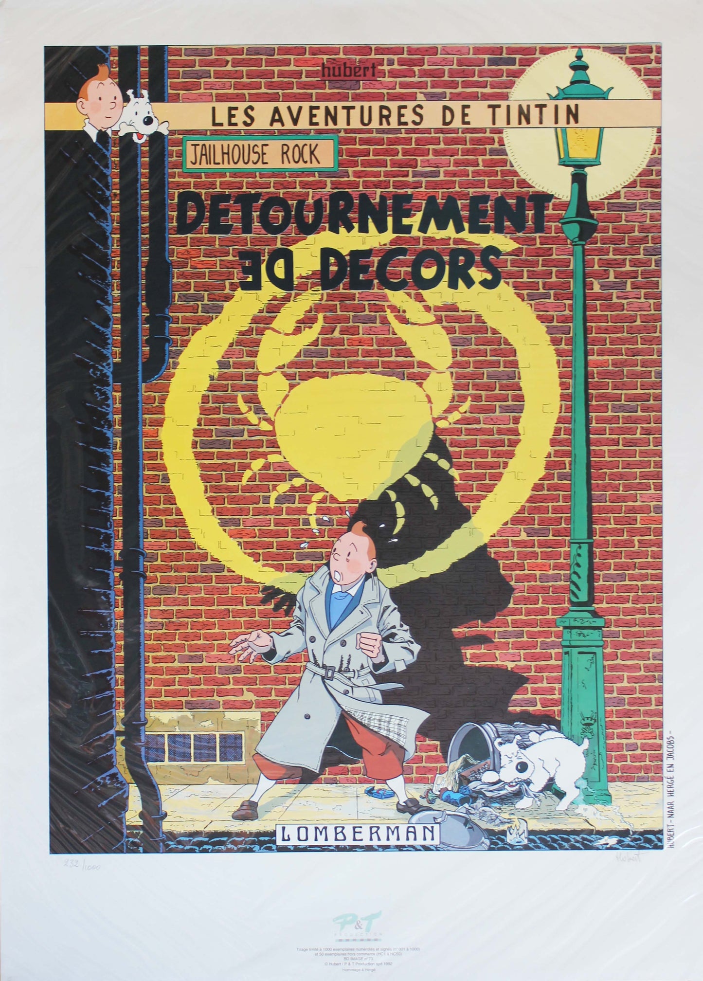 Détournement de décors Tintin - Offsetdruck von Hubert