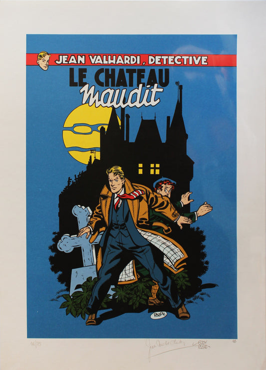 Valhardi Le Chateau Maudit - Siebdruck von Eddy Paape